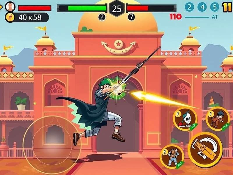 Audacious Attack Assault gameplay screenshot showing combat mechanics